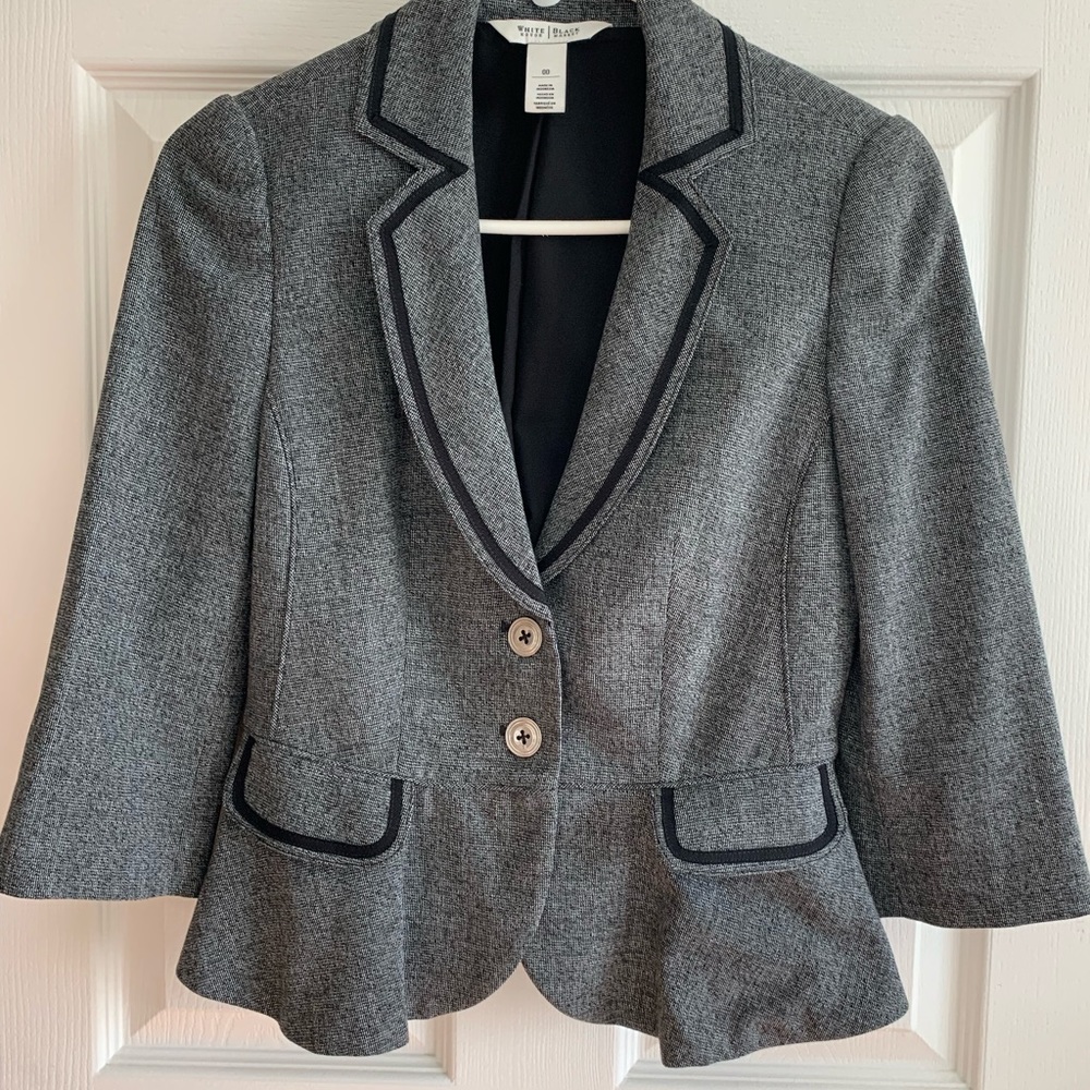 WHBM Gray Blazer Jacket - size 00